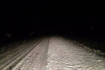 Alerta para conductores: Nevada en Cuesta de Miguez y lluvia intensa en El Calafate