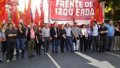 Fiel a sus m�todos, el FIT cerr� la campa�a cortando la calle