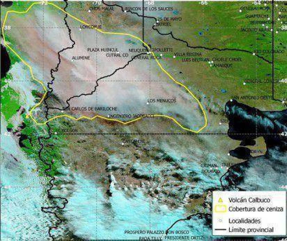 El Inta anticip� la llegada de ceniza al valle