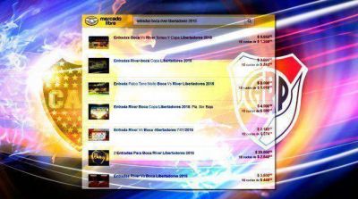Reventa supercl�sica: piden hasta $15 mil para los partidos de Boca con River