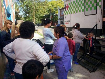 El Hospital M�vil brind� servicios en la Villa 9 de Julio