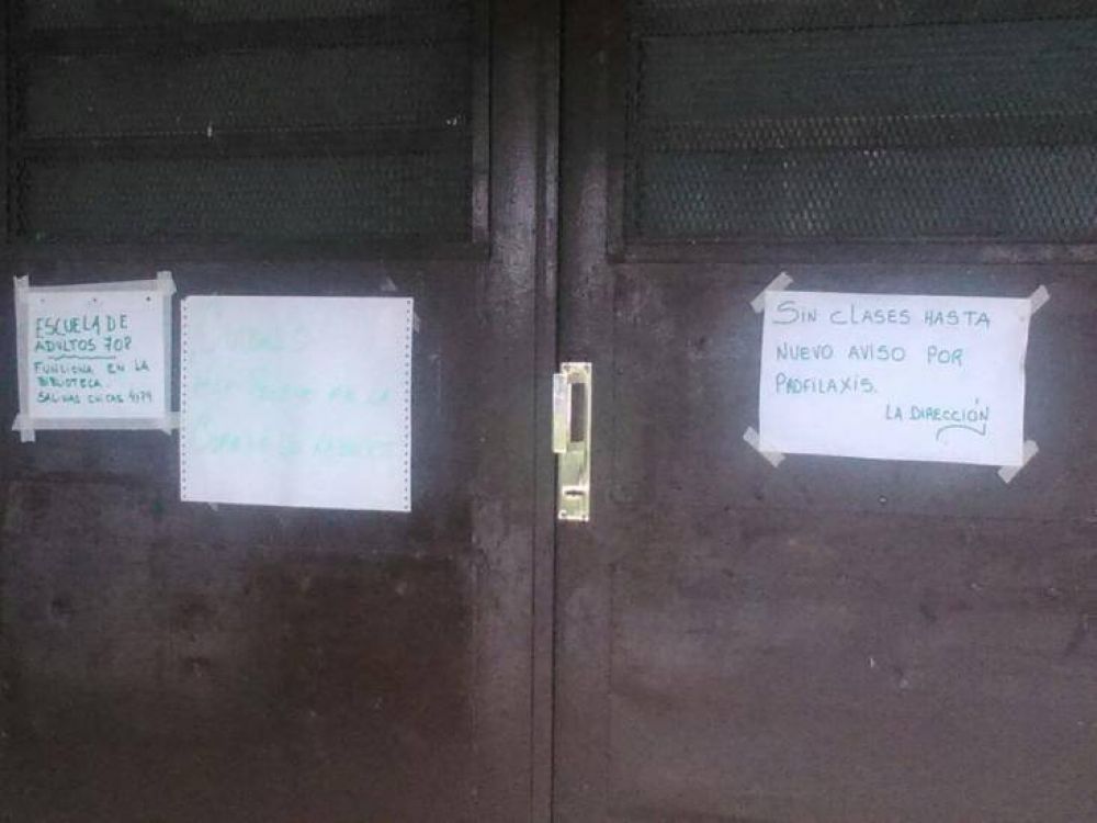 Por las ratas, hace dos semanas que no hay clases en la escuela 33