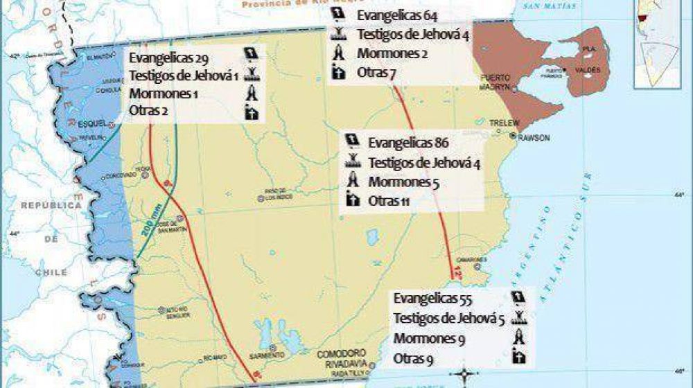 Comodoro es la segunda ciudad de Chubut con m�s iglesias no cat�licas