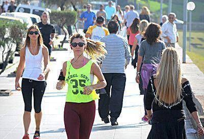 A pesar de las cenizas, pocos cambiaron su rutina deportiva