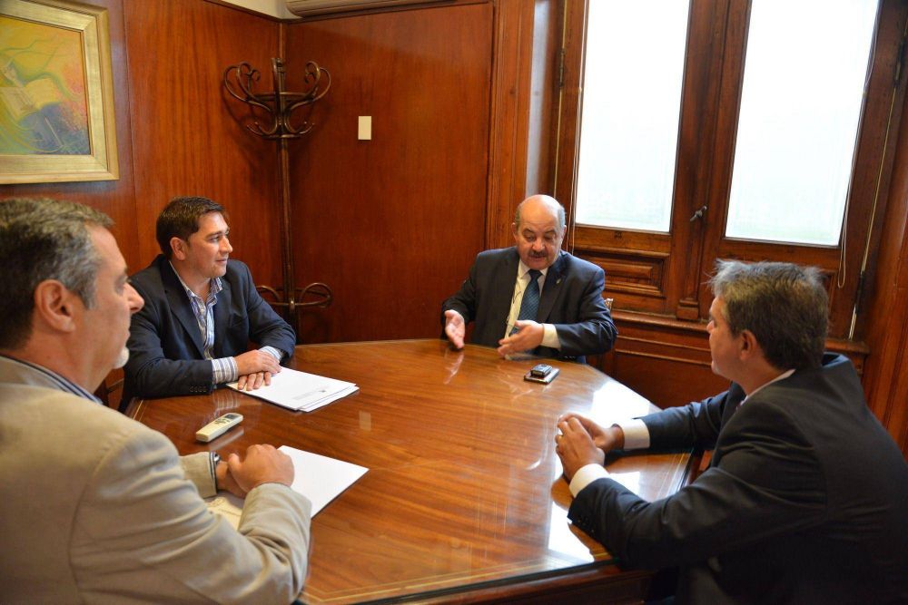 Daro Gola y Marcelo Leyra se reunieron con autoridades de la Universidad