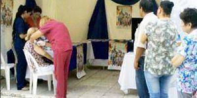 Gripe: Vacunaci�n en la Plaza San Mart�n