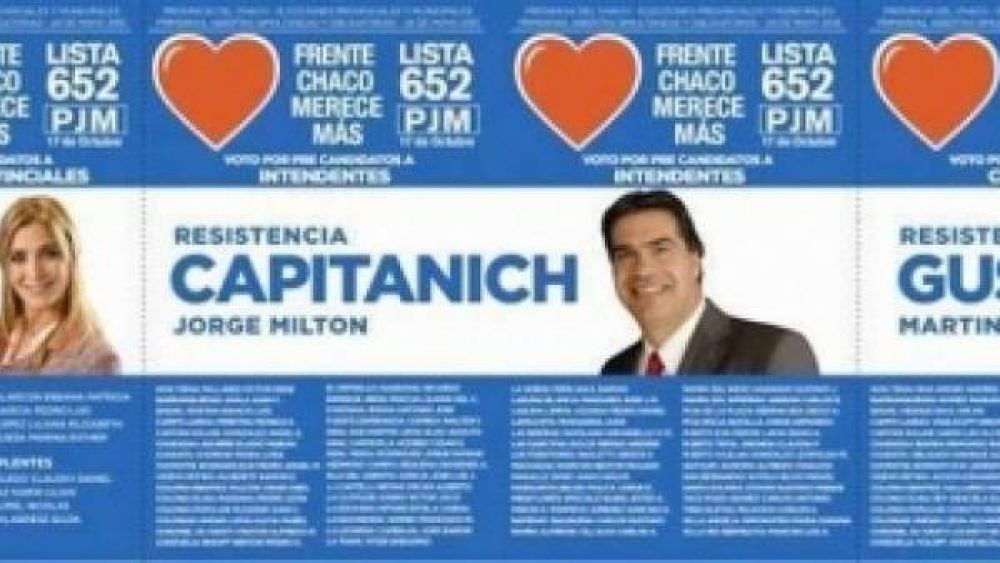 Polmica en Chaco por una boleta electoral con foto de Capitanich