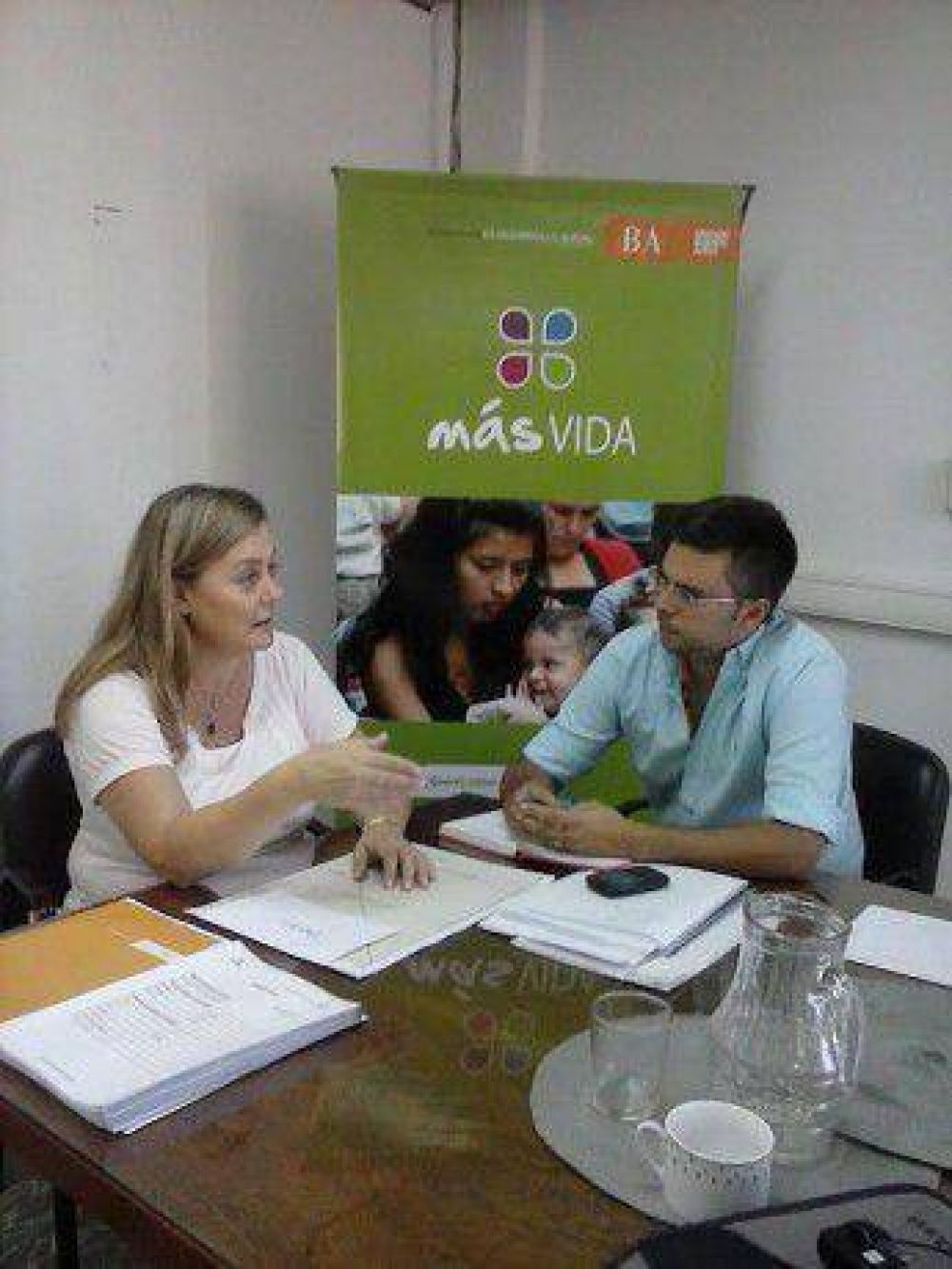 Reunin del Concejal Sotullo de Trenque Lauquen por el Plan Ms Vida en La Plata