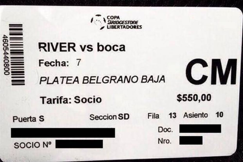 River imprimi� entradas con el nombre de Boca mal escrito y explic� 