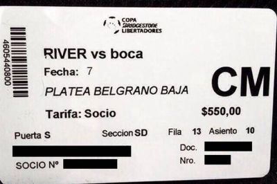 River imprimi� entradas con el nombre de Boca mal escrito y explic� 