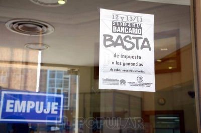 La Bancaria realizar� un nuevo paro reclamando por paritarias y ganancias