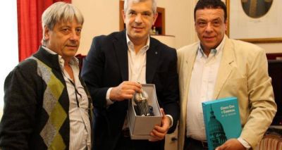Giovanettoni estuvo en Z�rate con Juli�n Dominguez y la Uom