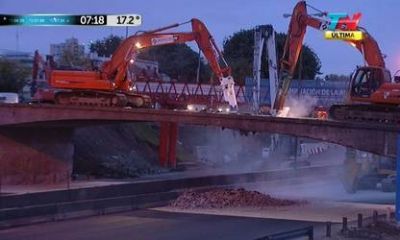 La General Paz cortada hoy y ma�ana: as� demuelen el puente