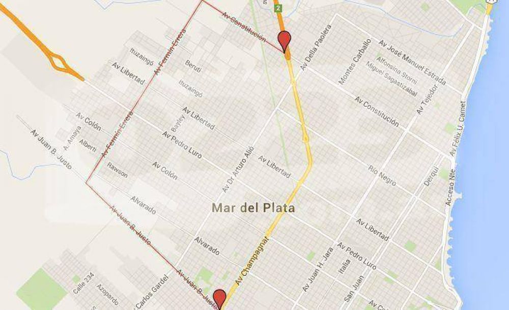 Planifican una circunvalaci�n para descongestionar Champagnat