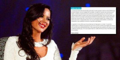 La desopilante carta de lectores de Karina Jelinek: se defiende citando al Papa Francisco