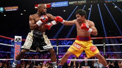 Pacquiao pele� con el hombro derecho lesionado
