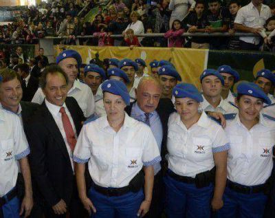 Intercambio de elogios entre Scioli y e intendente massista