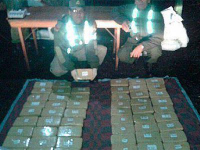 Incautaron casi 50 kilos de marihuana que eran trasladados en un colectivo