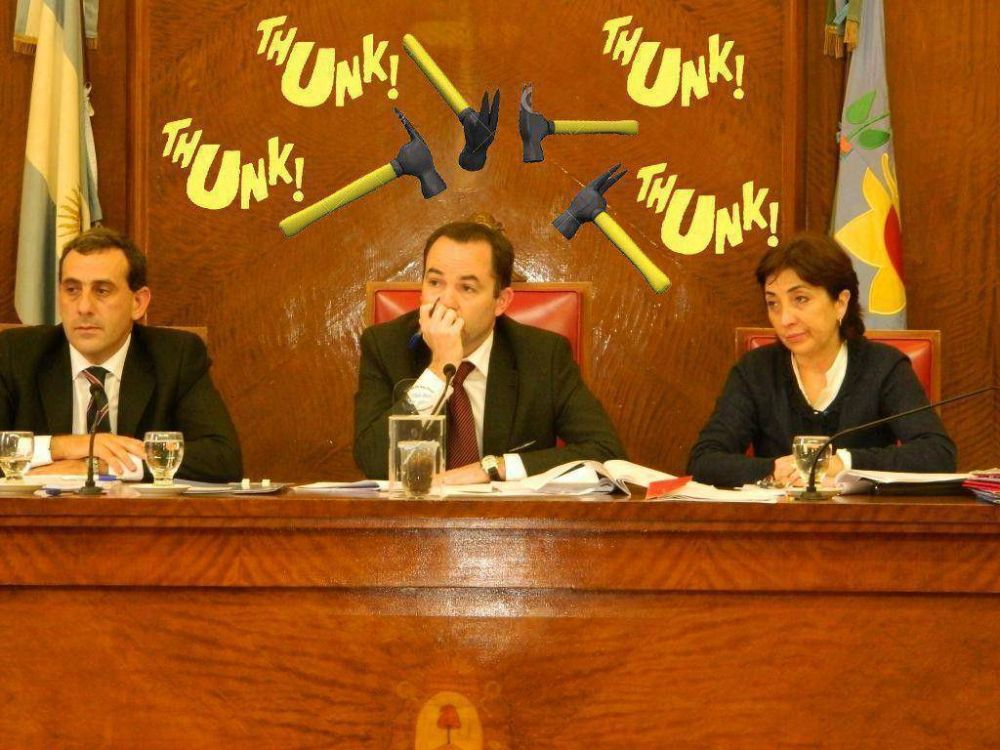 Al concejal Fiorini le hicieron pagar el derecho de piso