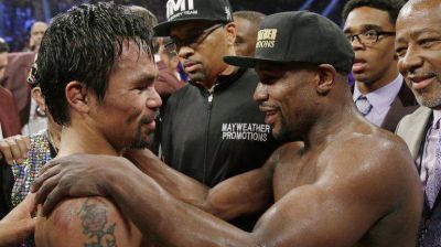 Floyd Mayweather dijo que le dar�a revancha a Manny Pacquiao