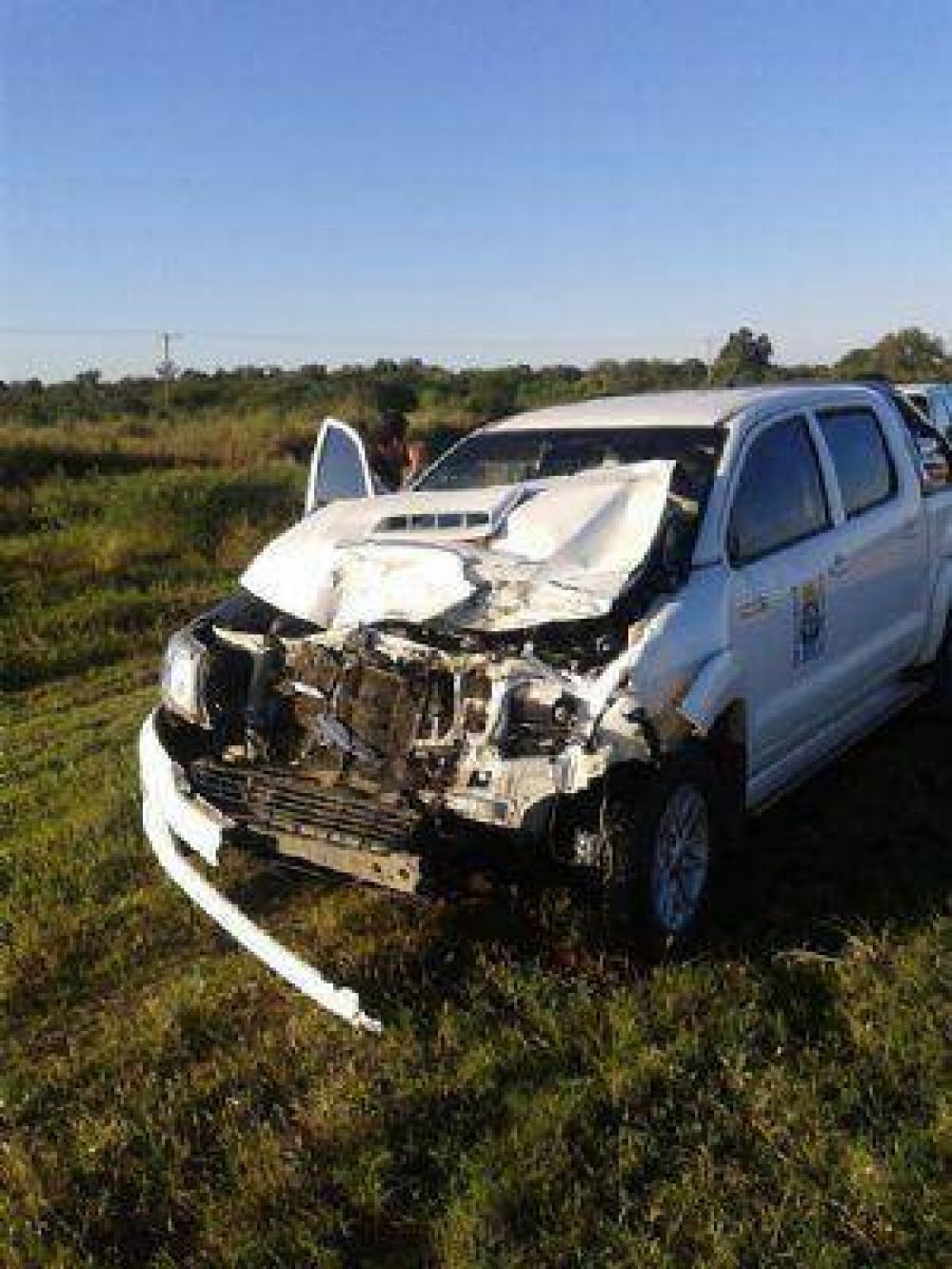 El intendente de Santa Sylvina choc� un caballo en la ruta 4