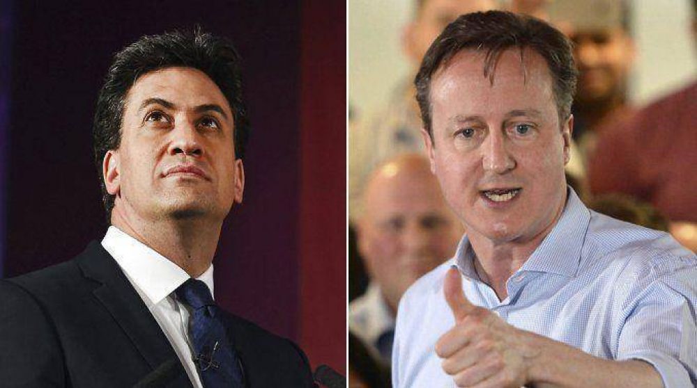 Elecciones en Gran Breta�a: Miliband y Cameron en la recta final de sus campa�as