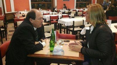 Baragiola se mostr� con Ernesto Sanz