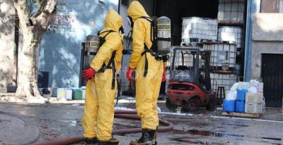 Ocho heridos tras derrame de qu�micos en Rosario