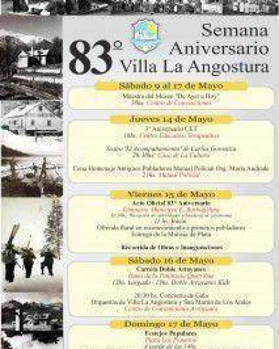 Difunden el programa para el 83� Aniversario de la localidad