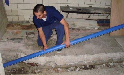Renovaron ca�er�as de agua caliente para mejorar la calefacci�n del Higa