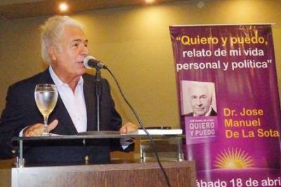De la Sota presenta su libro hoy en Salta
