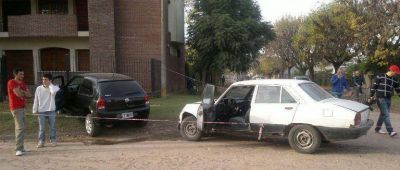 Violenta colisi�n: Un herido