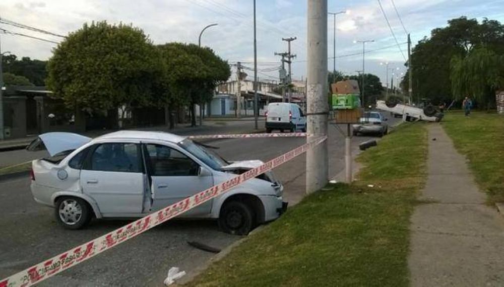 Impactante choque dej� un herido en avenida Valpara�so