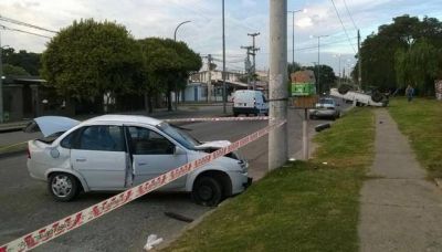 Impactante choque dej� un herido en avenida Valpara�so