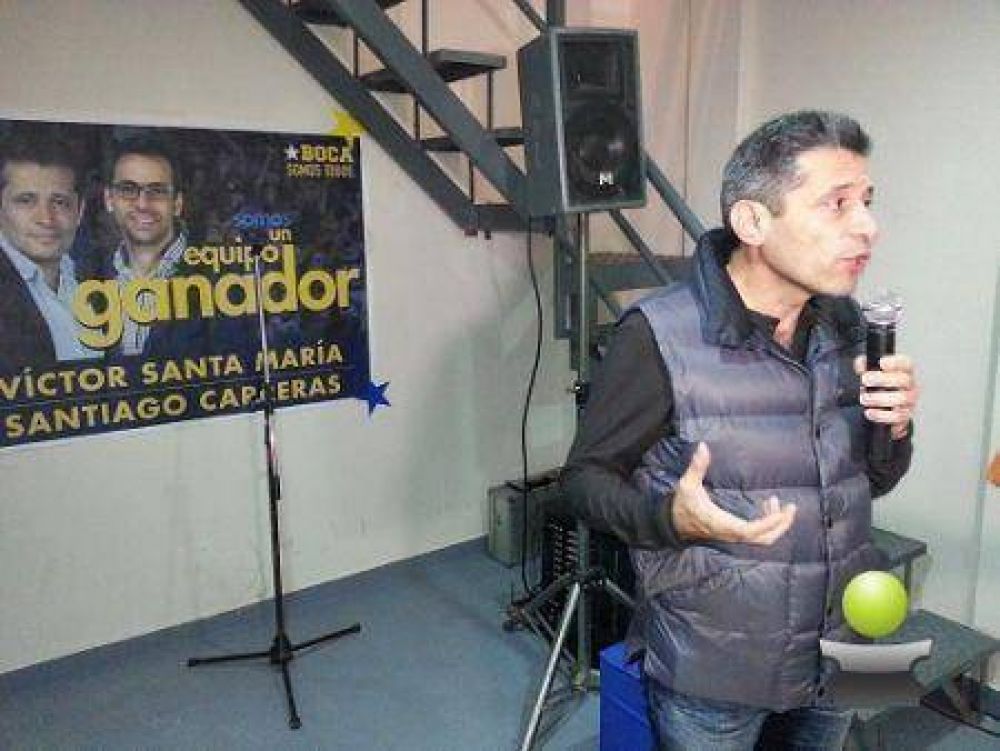 SE INAUGURO EN BRAGADO LA SEDE DE LA AGRUPACI�N �BOCA SOMOS TODOS� QUE POSTULA A VICTOR SANTA MARIA