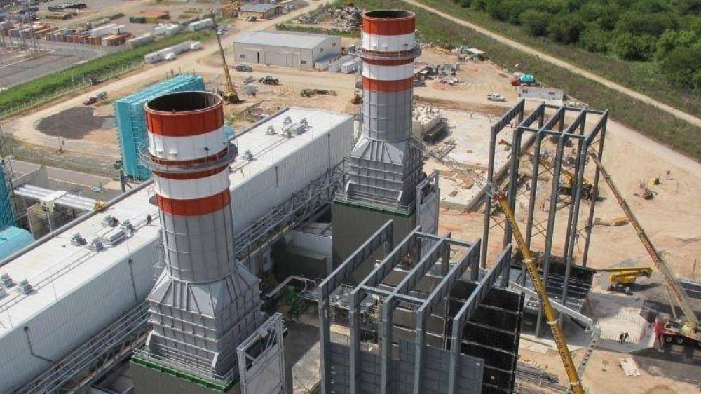 Pusieron en marcha la primera turbina en la nueva central t�rmica en Bah�a Blanca