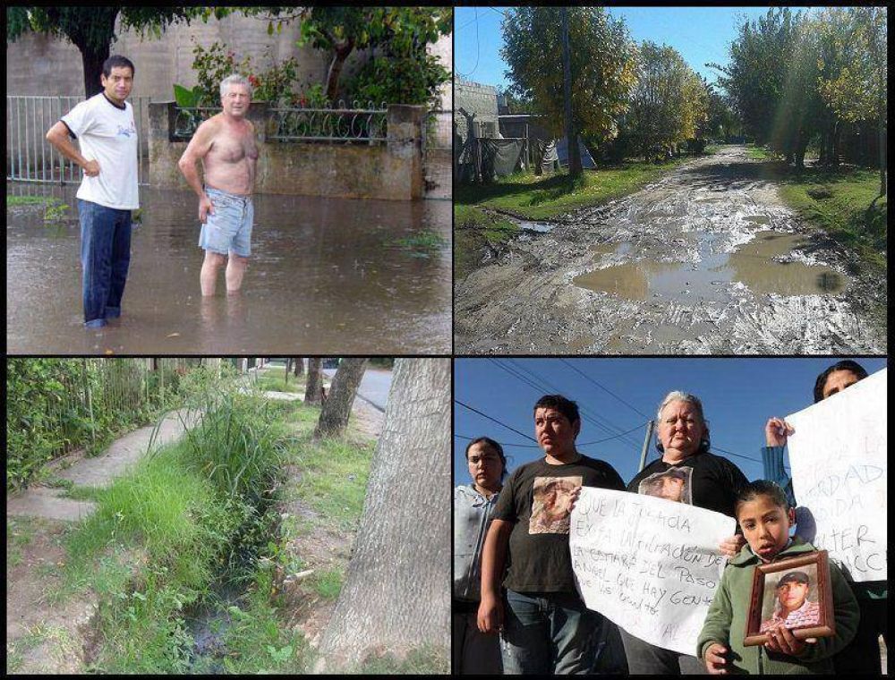 As� recibieron a Miranda en City Bell: Barrios sin gas, cloacas, obras hidr�ulicas ni asfalto