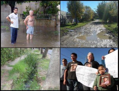 As� recibieron a Miranda en City Bell: Barrios sin gas, cloacas, obras hidr�ulicas ni asfalto