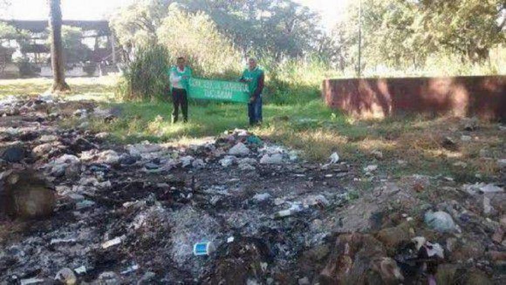 Preocupaci�n por el abandono ambiental en el Parque 9 de Julio