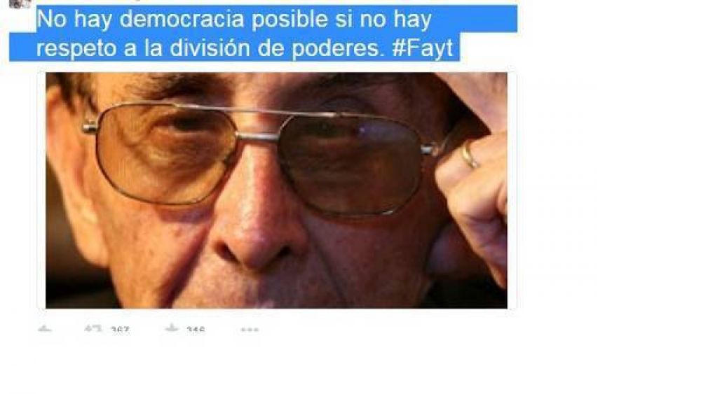 Mauricio Macri sali� en apoyo de Fayt