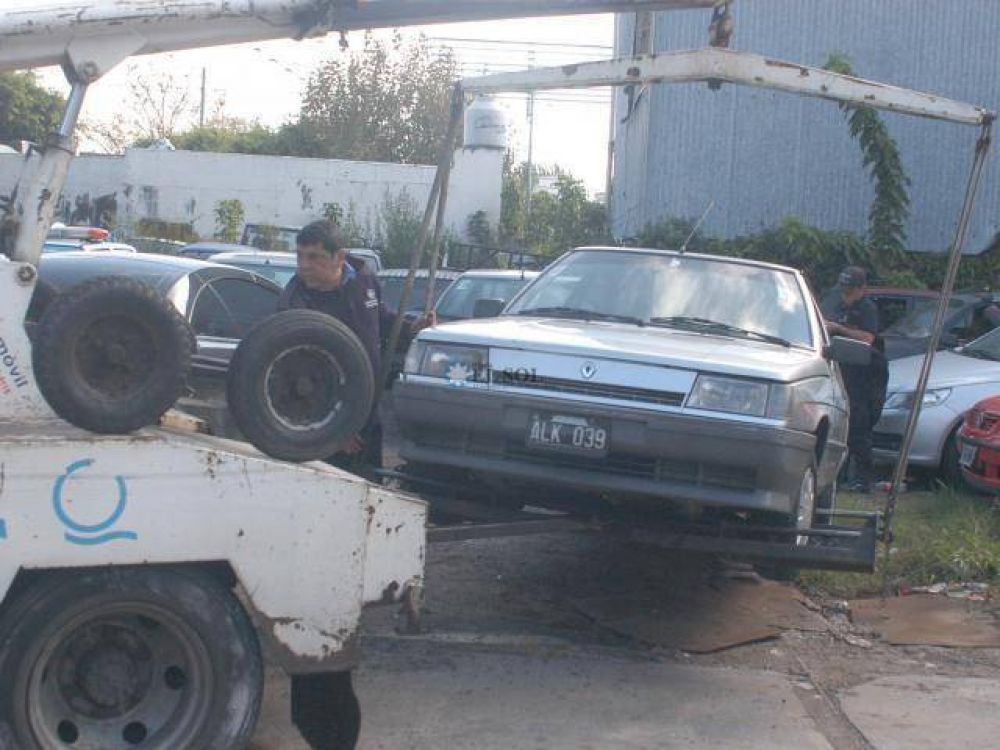 Se secuestraron 24 motos, 5 autom�viles y un minib�s