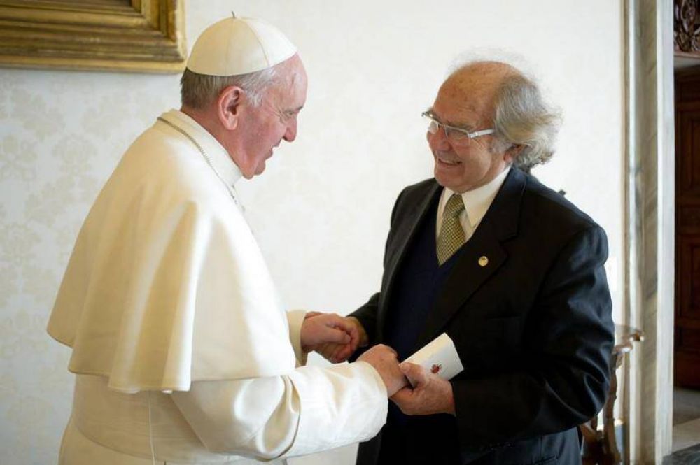 Francisco recibi al Nobel de la Paz Adolfo Prez Esquivel