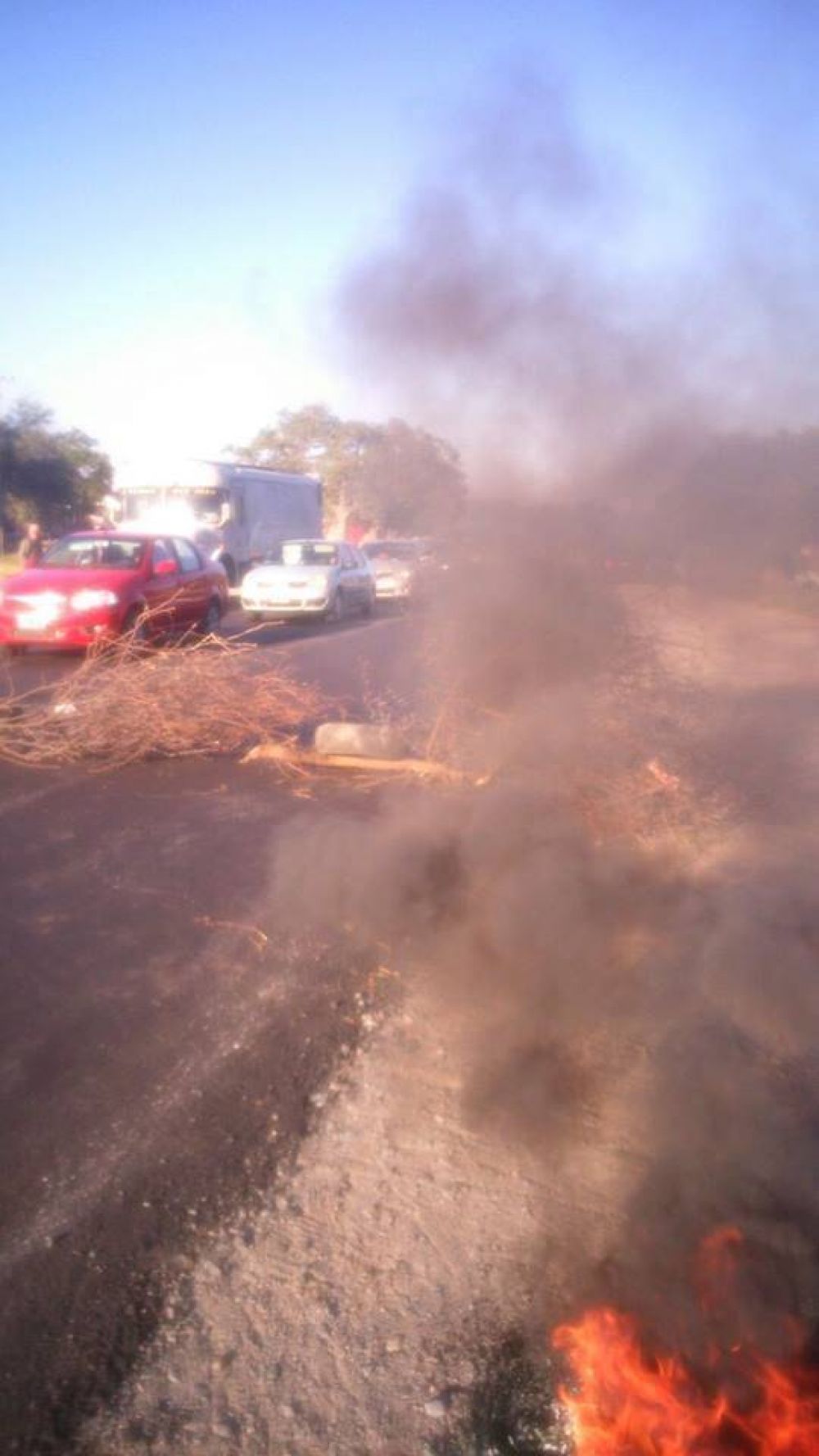 Corte de ruta 38 y toma del municipio de Capay�n
