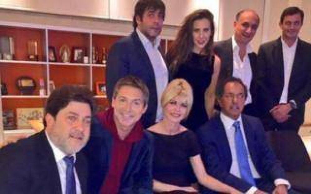 Bucca y Scioli se mostraron juntos en el cuarto piso de Tinelli