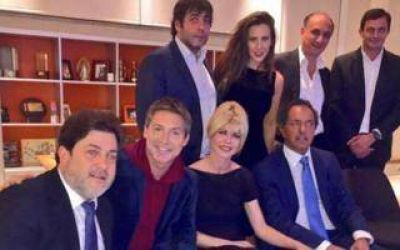Bucca y Scioli se mostraron juntos en el cuarto piso de Tinelli