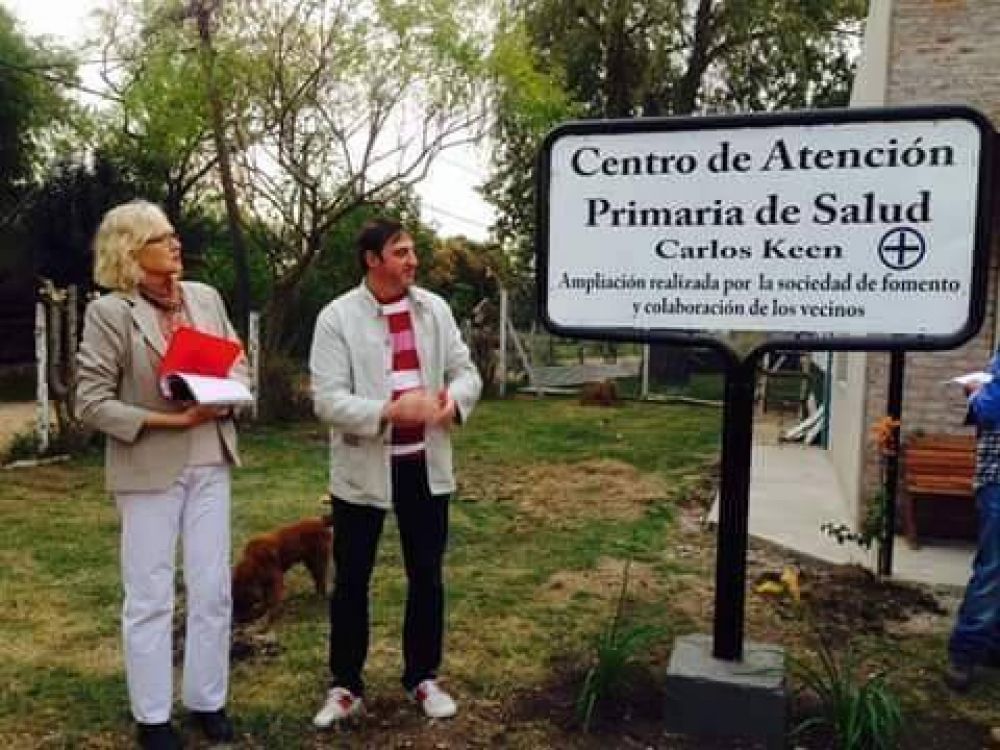 Luciani inaugur obras en el Centro de Salud de Carlos Keen