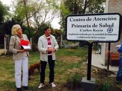 Luciani inaugur� obras en el Centro de Salud de Carlos Keen