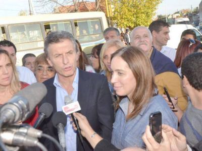 Macri visit� a los vecinos de Sarand�