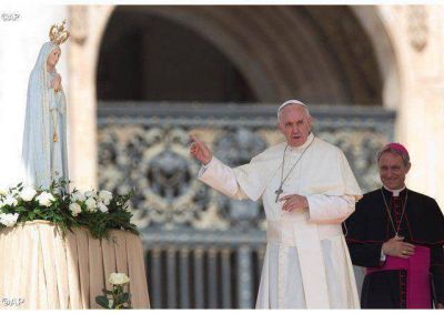 La Virgen de F�tima en la audiencia del Papa Francisco