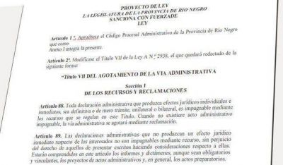 El STJ present� el proyecto del C�digo Procesal Administrativo para R�o Negro